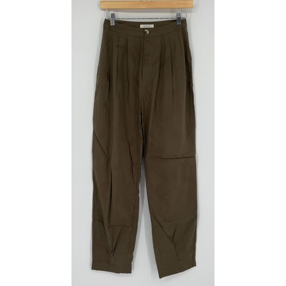 Doen Brown High-Waisted Pants